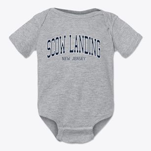 Scow Landing New Jersey Traditional Baby Onesie