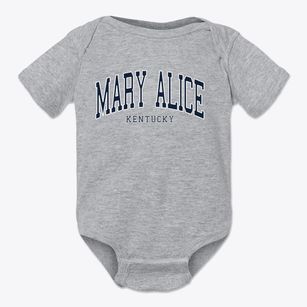Mary Alice Kentucky Traditional Baby Onesie