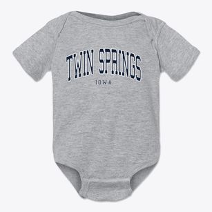 Twin Springs Iowa Traditional Baby Onesie
