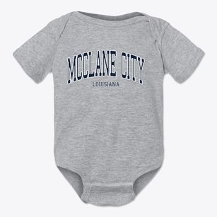 Mcclane City Louisiana Traditional Baby Onesie