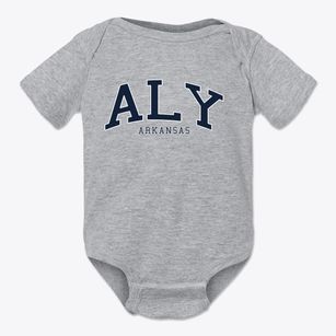 Aly Arkansas Traditional Baby Onesie