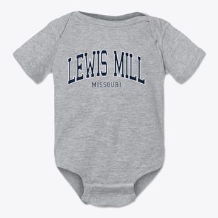 Lewis Mill Missouri Traditional Baby Onesie