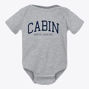 Cabin North Carolina Traditional Baby Onesie