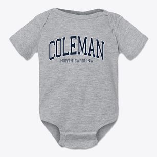 Coleman North Carolina Traditional Baby Onesie