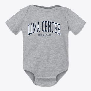 Lima Center Michigan Traditional Baby Onesie