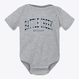 Battle Creek Michigan Traditional Baby Onesie