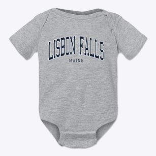 Lisbon Falls Maine Traditional Baby Onesie