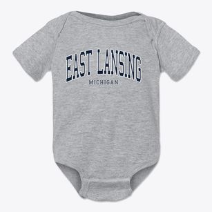 East Lansing Michigan Traditional Baby Onesie