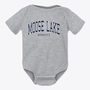 Moose Lake Minnesota Traditional Baby Onesie