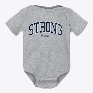 Strong Maine Traditional Baby Onesie