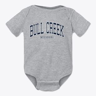 Bull Creek Missouri Traditional Baby Onesie