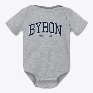 Byron Michigan Traditional Baby Onesie