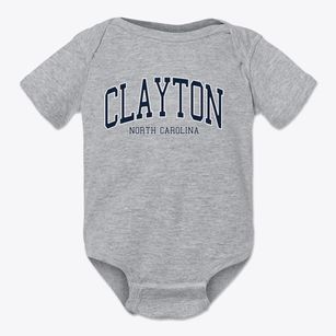 Clayton North Carolina Traditional Baby Onesie