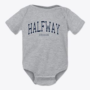 Halfway Oregon Traditional Baby Onesie