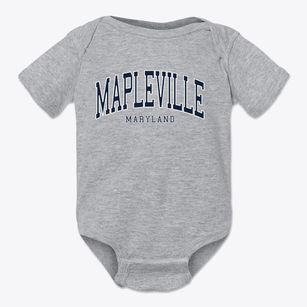 Mapleville Maryland Traditional Baby Onesie