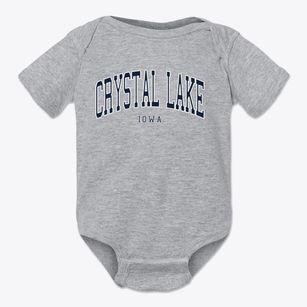 Crystal Lake Iowa Traditional Baby Onesie