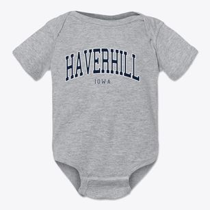 Haverhill Iowa Traditional Baby Onesie