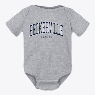 Beckerville Kansas Traditional Baby Onesie