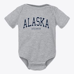 Alaska Wisconsin Traditional Baby Onesie