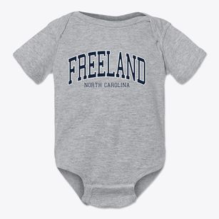 Freeland North Carolina Traditional Baby Onesie