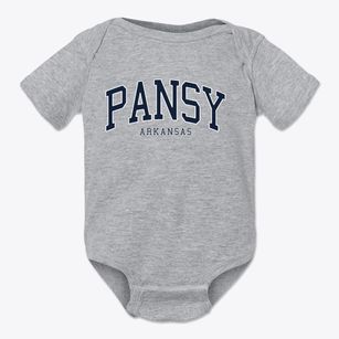 Pansy Arkansas Traditional Baby Onesie