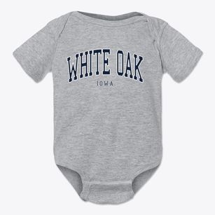 White Oak Iowa Traditional Baby Onesie