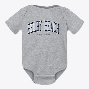 Selby Beach Maryland Traditional Baby Onesie