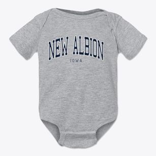 New Albion Iowa Traditional Baby Onesie
