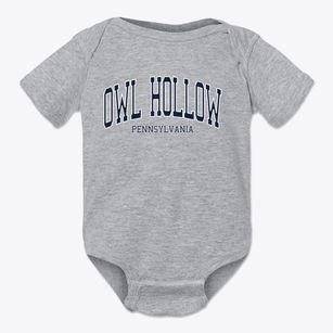 Owl Hollow Pennsylvania Traditional Baby Onesie