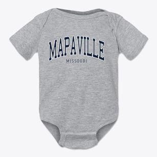 Mapaville Missouri Traditional Baby Onesie