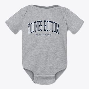 Youngs Bottom West Virginia Traditional Baby Onesie