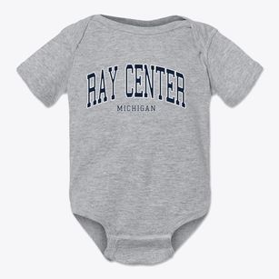 Ray Center Michigan Traditional Baby Onesie