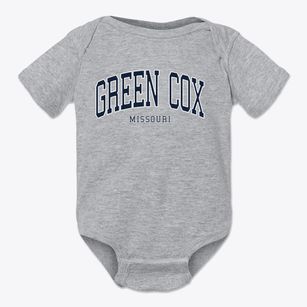 Green Cox Missouri Traditional Baby Onesie