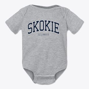 Skokie Illinois Traditional Baby Onesie