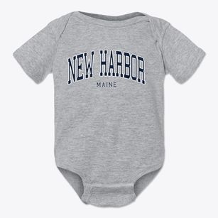 New Harbor Maine Traditional Baby Onesie