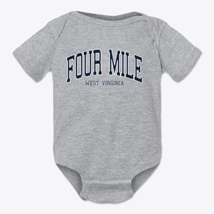 Four Mile West Virginia Traditional Baby Onesie