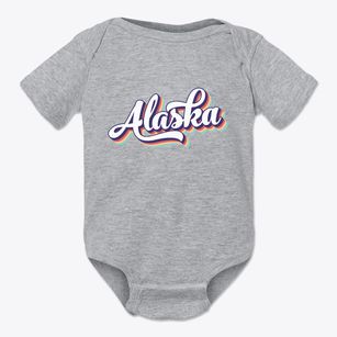  Alaska Retro Candy Vibes Baby Onesie