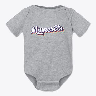 Minnesota Retro Candy Vibes Baby Onesie
