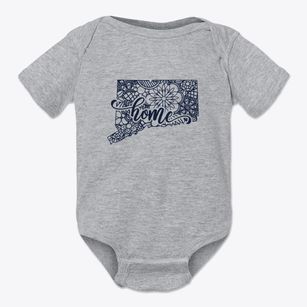  Connecticut Mandala Baby Onesie
