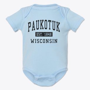 Paukotuk Wisconsin Classic Established Baby Onesie