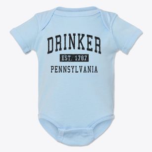 Drinker Pennsylvania Classic Established Baby Onesie