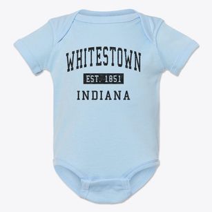 Whitestown Indiana Classic Established Baby Onesie
