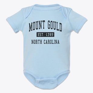 Mount Gould North Carolina Classic Established Baby Onesie