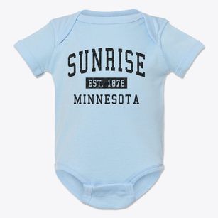 Sunrise Minnesota Classic Established Baby Onesie