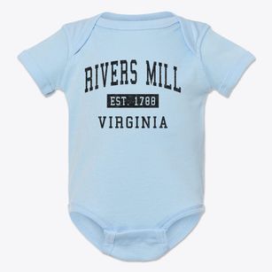 Rivers Mill Virginia Classic Established Baby Onesie