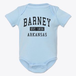 Barney Arkansas Classic Established Baby Onesie