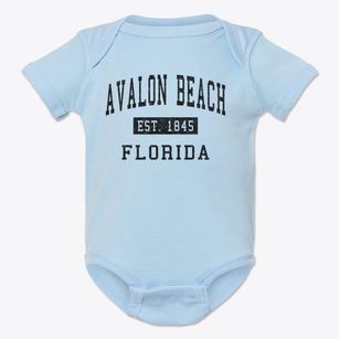 Avalon Beach Florida Classic Established Baby Onesie