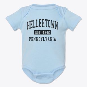 Hellertown Pennsylvania Classic Established Baby Onesie