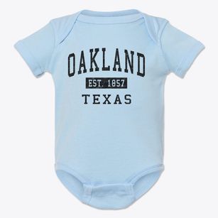 Oakland Texas Classic Established Baby Onesie