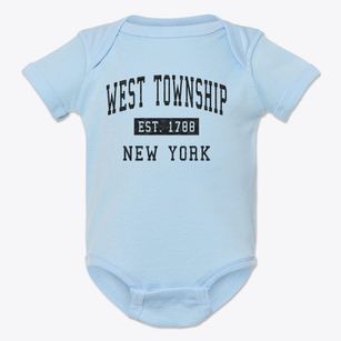 West Township New York Classic Established Baby Onesie